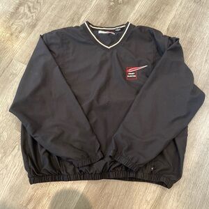 black vintage wind breaker